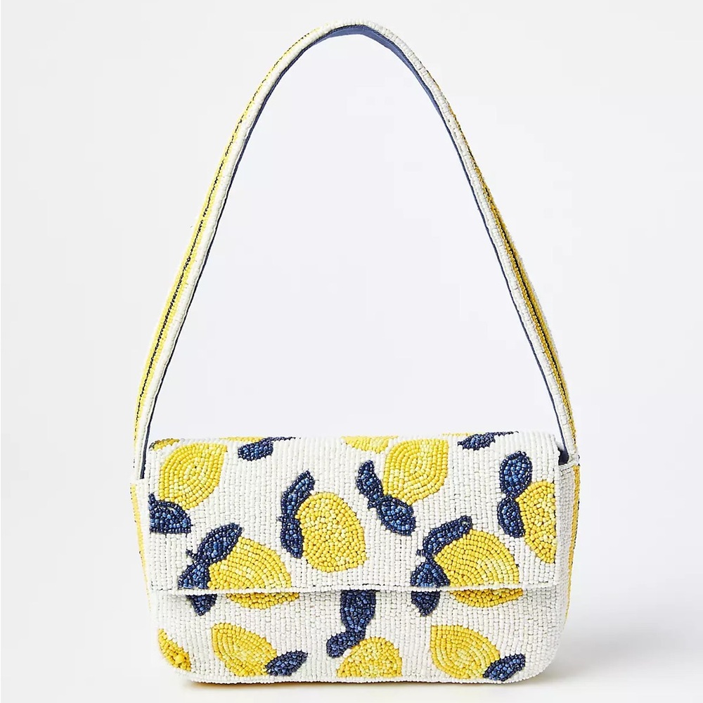 Beaded Lemon Shoulder Bag - LOFT